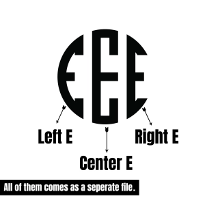 Circle Monogram SVG Font