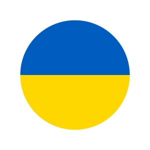 Free Circle Ukraine Flag SVG File Free SVG