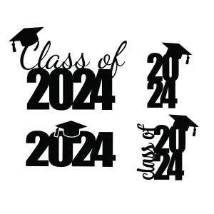 Class of 2024 SVG Bundle, Cut and Clipart Files Graduation SVG