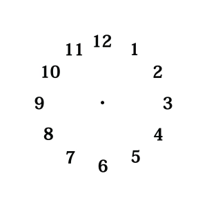 Clock Face SVG, Clock Template SVG Laser Cutting File Vector Objects