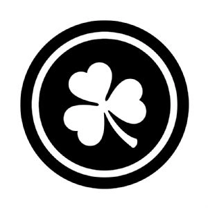 Black Clover Circle Frames SVG, Shamrock Logo SVG Shamrock SVG