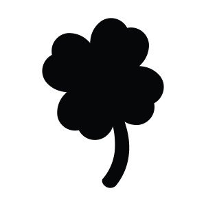 Clover Silhouette SVG, Clover Leaf SVG Clipart St Patrick's Day SVG