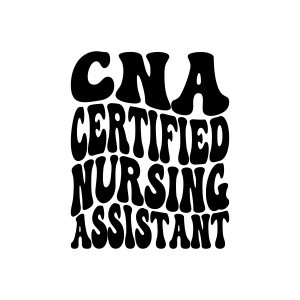 CNA Certified Nursing Assistant SVG, Nurse Wavy Text SVG Nurse SVG