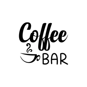 Coffee Bar with Mug SVG Cut File, Coffee SVG Instant Download Coffee and Tea SVG