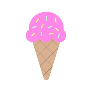 Ice Cream SVG, Cone Vector Files & Clipart Summer SVG