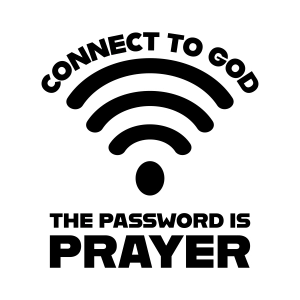 Connect to God The Password Is Prayer SVG, Christian Faith SVG Christian SVG