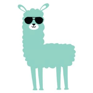 Cool Llama SVG, Cool Llama Vector Instant Download Farm Animals SVG