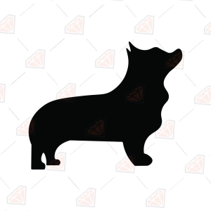Corgi Silhouette SVG – Corgi Dog Cut File