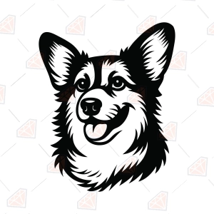 Corgi SVG – Corgi Face SVG Cut File