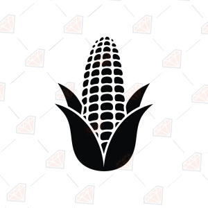 Corn Silhouette SVG, PNG, and DXF Files