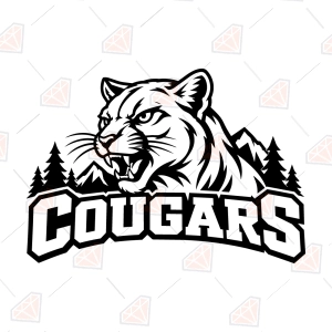Cougars SVG – Cougars Mascot Team Spirit Cut File