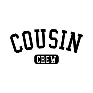 Cousin Crew SVG with Varsity Font T-shirt SVG