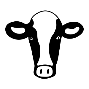 Cow Face Clipart SVG, Cut File Cow SVG