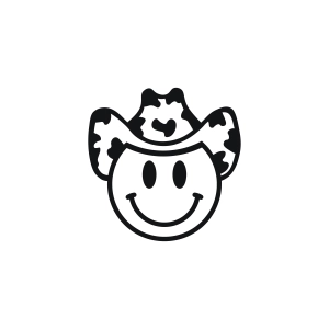 Cow Print Smiley Face SVG Cow SVG