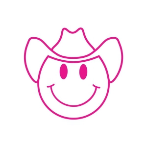 Cowboy Emoji SVG, Smiley Face SVG Cut File Icon SVG