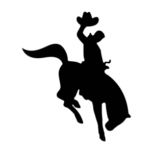 Cowboy Riding Horse SVG, Cowboy Riding Horse Clipart Files Horse SVG