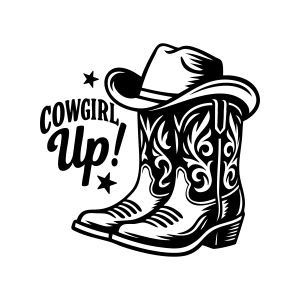 Cowgirls Boots SVG, Cowgirl SVG T-shirt SVG
