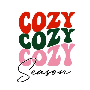 Cozy Season SVG, Retro Christmas SVG Instant Download Christmas SVG