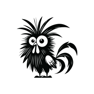 Crazy Chicken SVG, Funny Chicken SVG Chicken SVG