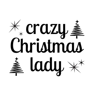 Crazy Christmas Lady SVG Christmas SVG