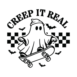 Creep It Real SVG, Halloween SVG with Ghost Halloween SVG