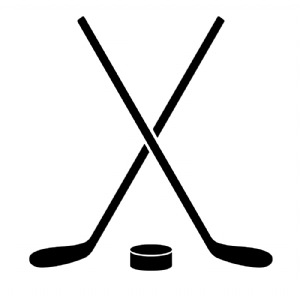 Crossed Hockey SVG Clipart & Cut Files Hockey SVG