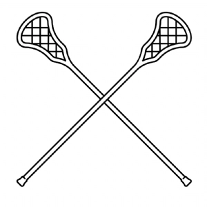 Crossed Lacrosse Stick SVG, Lacrosse Stick Vector File Sports SVG