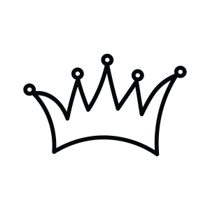 Crown SVG Cut File, Crown Outline PNG Drawings