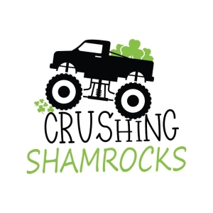 Crushing Shamrocks SVG, Clover Truck SVG Shamrock SVG