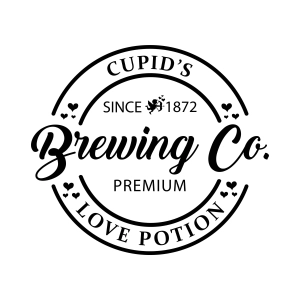 Cupid's Love Potion SVG, Brewing Co Premium SVG Valentine's Day SVG