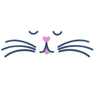 Cute Cat Face SVG, Cat Design Vector Instant Download Pets SVG