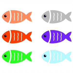 Cute Colorful Fish SVG, Fish Bundle SVG Cut Files Cartoons