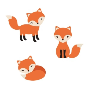 Cute Baby Fox SVG Bundle Wild & Jungle Animals SVG