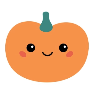 Cute Halloween Pumpkin SVG, Cute Pumpkin Instant Download Pumpkin SVG