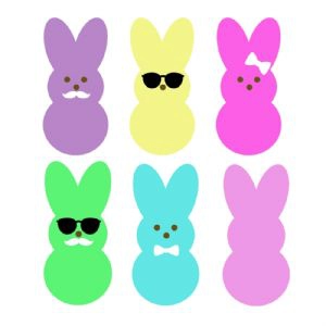 Happy Easter Peeps SVG Bundle Easter Day SVG