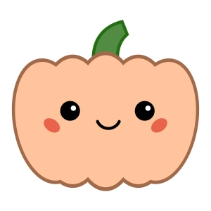 Cute Pumpkin SVG Design, Halloween Cute Pumpkin SVG Pumpkin SVG