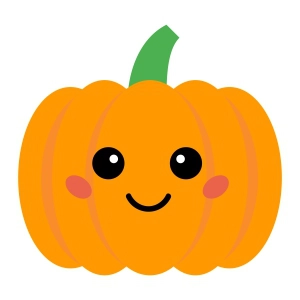 Cute Pumpkin SVG, Pumpkin Cute Instant Download Vector Pumpkin SVG