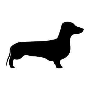 Dachshund Dog Silhouette SVG Cut File Dog SVG