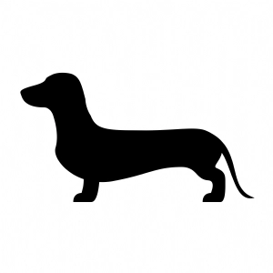 Dachshund Silhouette SVG, Dachshund Vector Instant Download Dog SVG