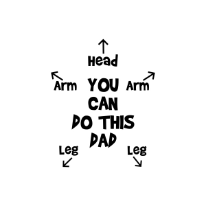 Dad Instruction Baby Onesie SVG, You Can Do This Dad SVG Father's Day SVG