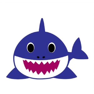 Daddy Shark SVG Clipart, Daddy SVG Shark Download Shark SVG