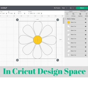 Daisy Flower SVG Cut File, Basic Daisy Clipart Flower SVG