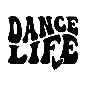 Dance Life SVG, Wavy Digital Design Dance SVG