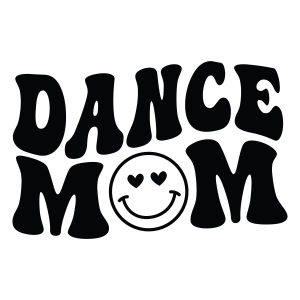 Dance Mom SVG with Smiley Face Dance SVG