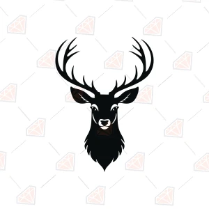 Dear Head Silhouette SVG