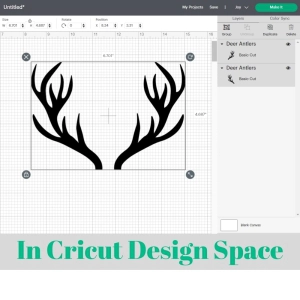 Deer Antler SVG, Cut & Clipart File Christmas SVG
