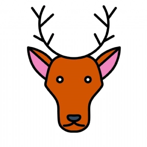 Deer SVG, Deer Clipart Vector Download Wild & Jungle Animals SVG