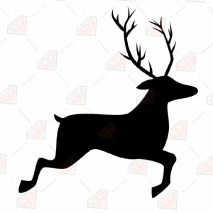 Deer SVG, Deer Silhouette Clipart Download Wild & Jungle Animals SVG