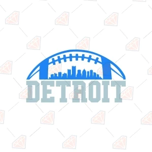 Detroit Skyline SVG, Detroit Football SVG Svg