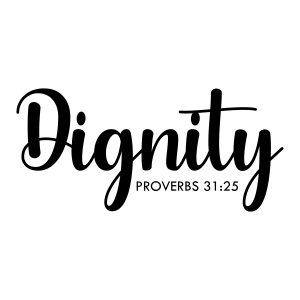 Dignity Proverbs 31:25 SVG, Bible Verse SVG Clipart Christian SVG